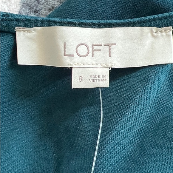 LOFT Flutter Sleeve Tie Waist Dress - Picture 8 of 11